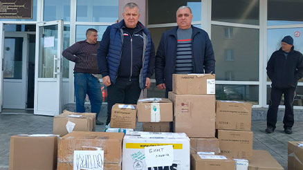 Гуманітарний вантаж від благодійного фонду доставили в Охтирську центральну районну лікарню